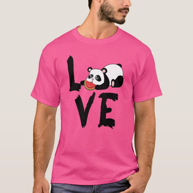 T-shirt Love eating family (Devant)