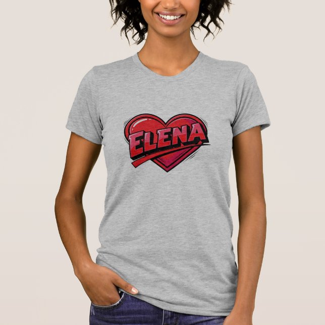 T-shirt Love Elena (Devant)