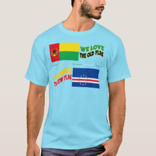 T-shirt Love Embrace Cabo Verde drapeaux