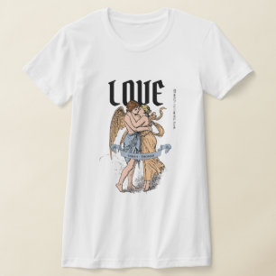 T-shirt Love Embrace – Illustration d'un couple romantique
