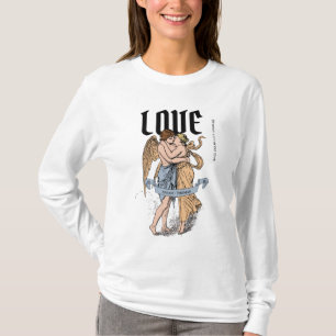 T-shirt Love Embrace – Illustration d'un couple romantique