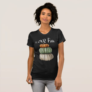 T-shirt Love Fall Fashion Inspo Citrouille Trio femmes noi