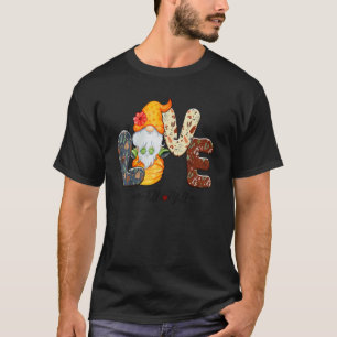 T-shirt Love Fall Y'all Gnome mignon Automne Citrouille Wo