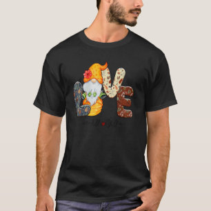 T-shirt Love Fall Y'all Gnome mignon Automne Citrouille Wo