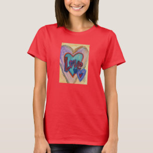 T-shirt Love Family Hearts Inspirational Word Art Shirts