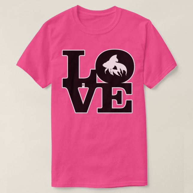 T-shirt Love Fish (Design devant)