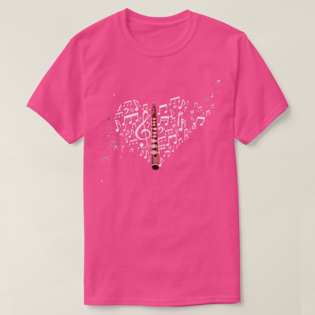 T-shirt Love Flutist (Design devant)