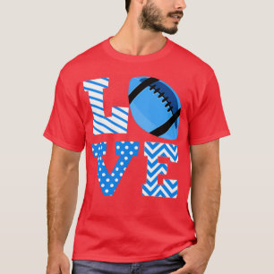 T-shirt Love Foodball Blue 2