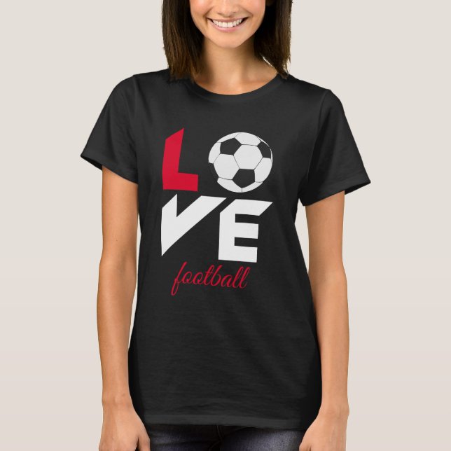 T-shirt Love football (Devant)