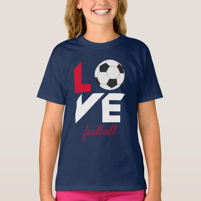T-shirt Love football (Devant)