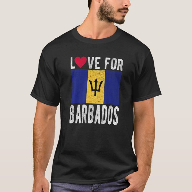 T-shirt Love for Barbados Premium (Devant)