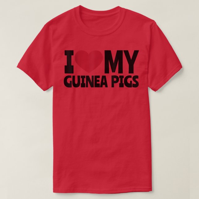 T-shirt Love for Guinea Pigs  (Design devant)