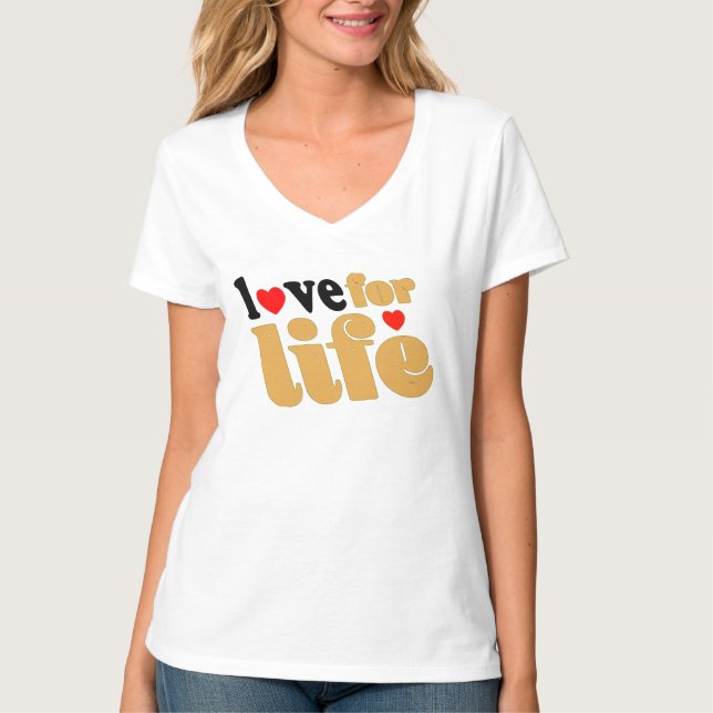 T-shirt love for life (Devant)