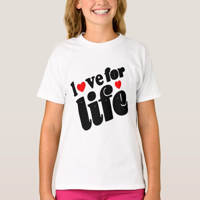 T-shirt love for life (Devant)