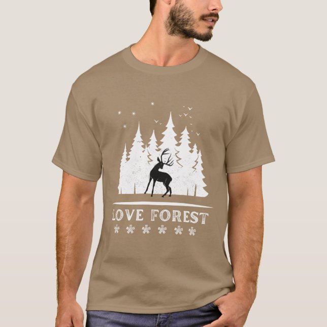 T-shirt Love forest girl (Devant)