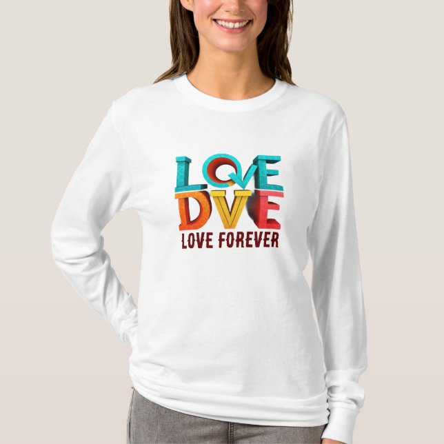 T-shirt Love Forever (Devant)