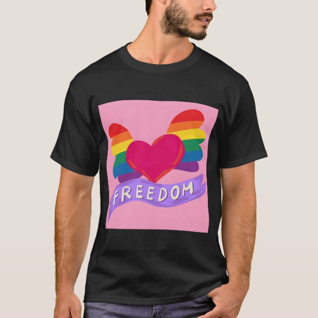 T-shirt Love Freedom boy (Devant)