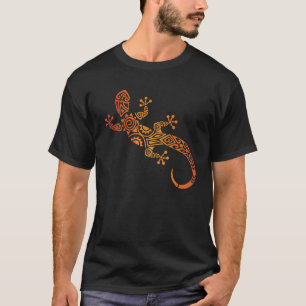T-shirt Love Geckos Tribal Lizard Chameleon Gecko Tattoo