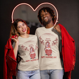 T-shirt Love Gnome Happy Name Citation Valentines Day Unis