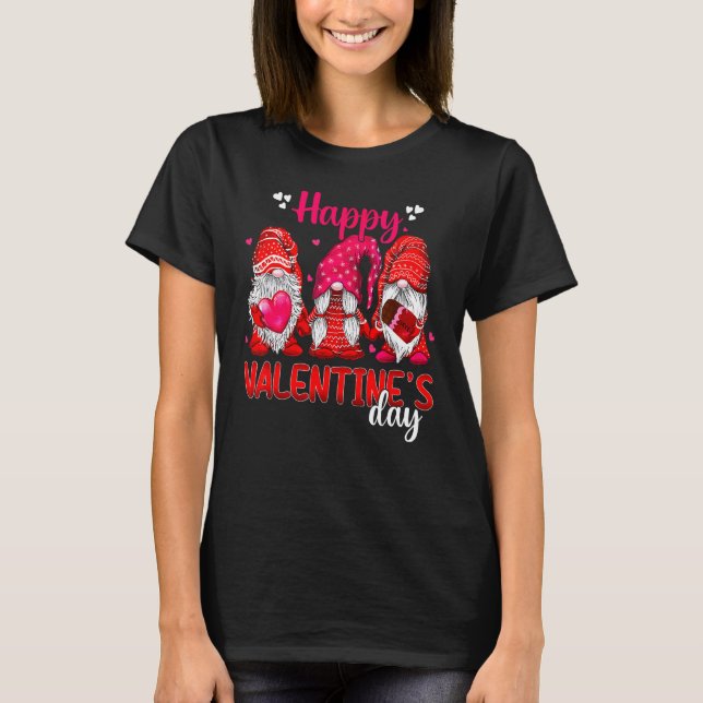 T-shirt Love Gnome Squad Happy Valentine Gnome (Devant)