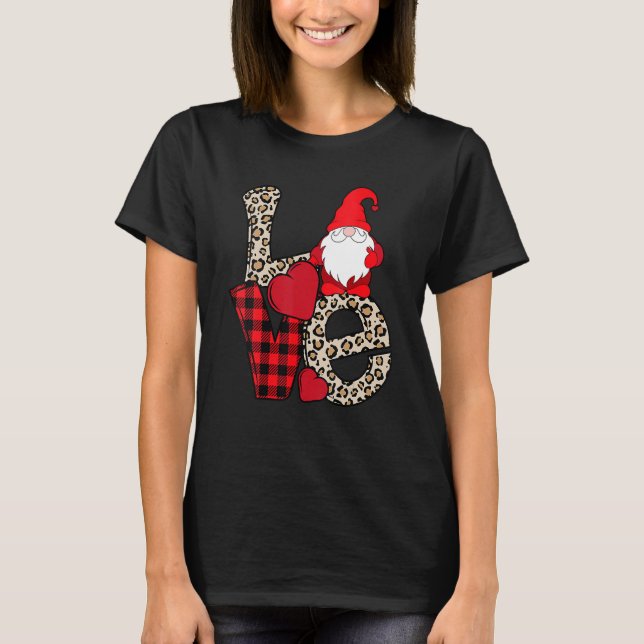 T-shirt Love Gnome Valentines Day, Love Valentine Gnomes H (Devant)