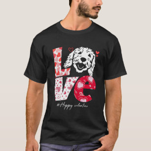 T-shirt Love Goldendoodle chien amoureux valentine