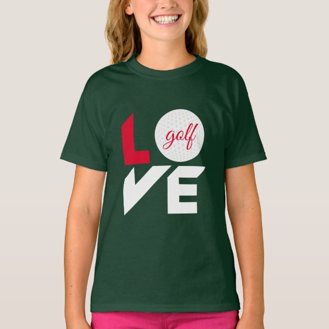 T-shirt Love golf (Devant)