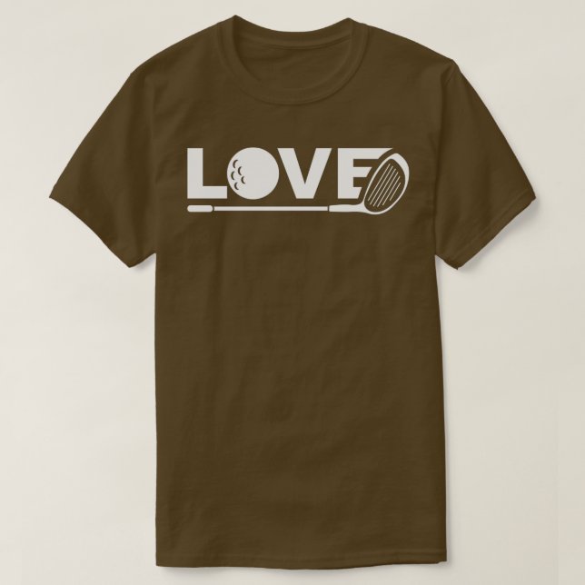 T-shirt Love Golf Ball (Design devant)