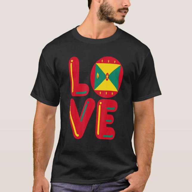 T-shirt LOVE  Grenada (Devant)