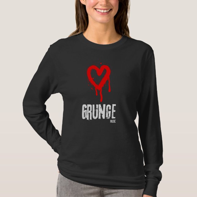 T-shirt Love Grunge Music (Devant)