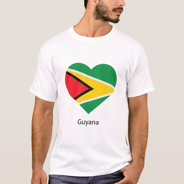 T-shirt Love Guyana (Devant)