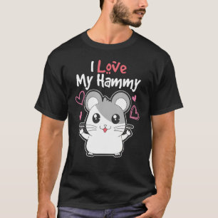 T-shirt Love Hamsters I Love My Hammy Fun Design Idée