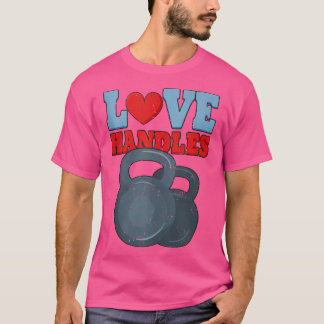 T-shirt Love Handles de poids Fitness Fitness Gym Débardeu