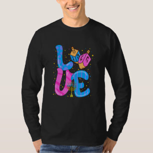 T-shirt Love Hanoukka Dreidel Happy Chanukkah Costume Jewi