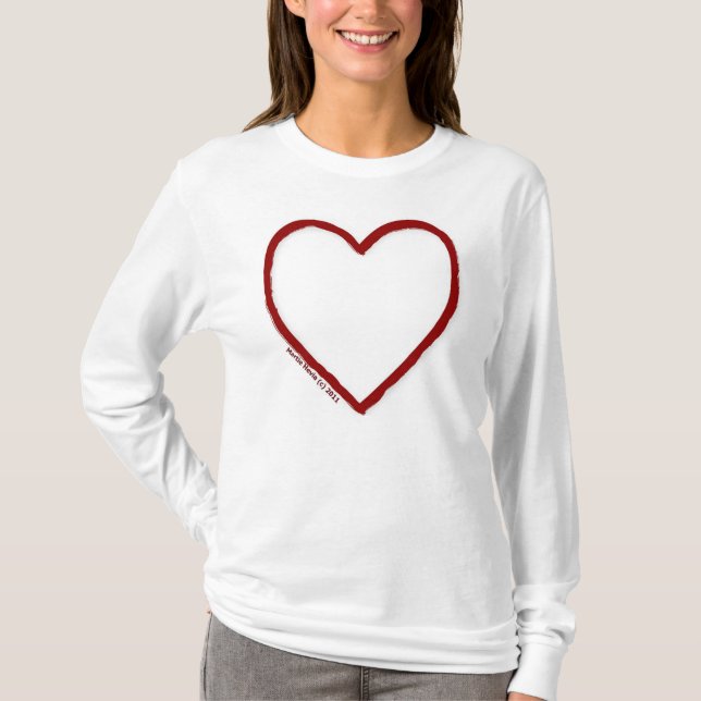 T-shirt Love & Hate Long Modèle chemise à manches longues (Devant)