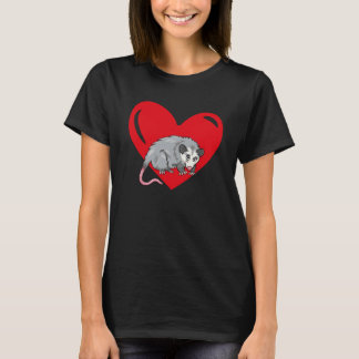 T-shirt Love Heart Graphic Valentine's Day Possum Boys Kid