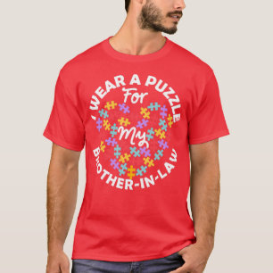 T-shirt Love Heart Sensibilisation sur l'autisme Je Porte