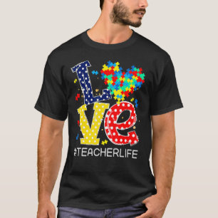 T-shirt Love Heart Sensibilisation sur l'autisme Mois Puzz