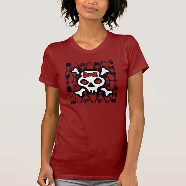 T-shirt Love Heart Skull (Devant)