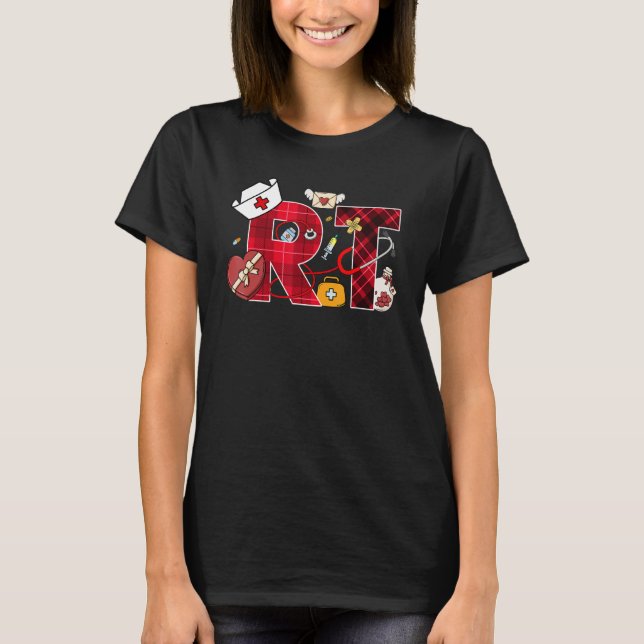 T-shirt Love Heart Stethoscope Respiratory Therapist Life  (Devant)