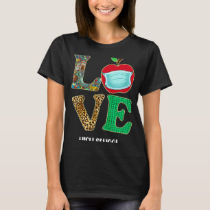 T-shirt Love High School Virtual E learning Enseignant Étu
