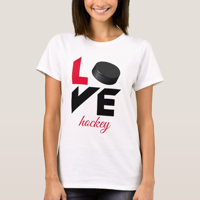 T-shirt Love hockey (Devant)