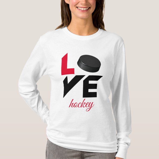 T-shirt Love hockey (Devant)
