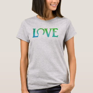 T-shirt Love Hoof Vert