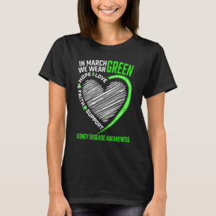 T-shirt Love Hope Faith March Nous portons une maladie du