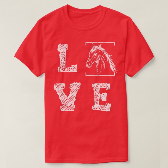 T-shirt Love Horse (Design devant)