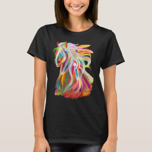 T-shirt Love Horses Vêtements Pour Filles Femmes Cheval Tê