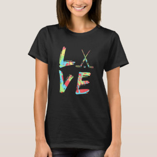 T-shirt Love Ice Hockey Joueur Expert Coach Sports Graphe