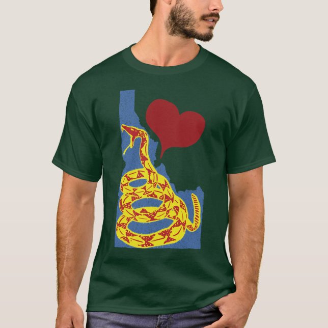 T-shirt Love Idaho Gadsen Snake (Devant)