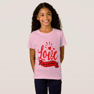 T-Shirt Love in a Shirt, Valentine Hearts & Love, ZFJ
